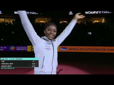 Khaddi Sagnia (Sweden) Long Jump - World Indoor Championships 2022