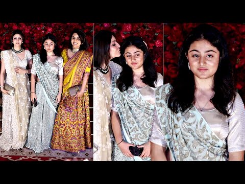 Riddhima Kapoor Daughter Samara Sahani Cute At Uncle Aadar Jain And Alekha Advani Wedding