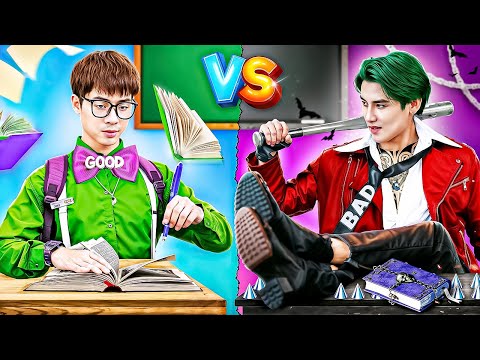 Good Student Vs Bad Student! Bully And Nerd Find Out They Are Brothers