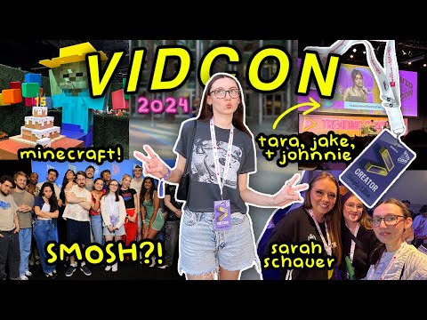 VIDCON 2024 VLOG (i met smosh?!??)