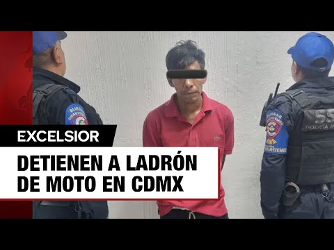 Cae sujeto que robó motocicleta en Tlatelolco, CDMX