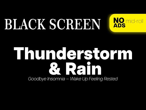 🌩️ Sleep Peacefully with THUNDERSTORM & HEAVY RAIN Sounds | Perfect for Sleep, Study & Relaxation 🌧️