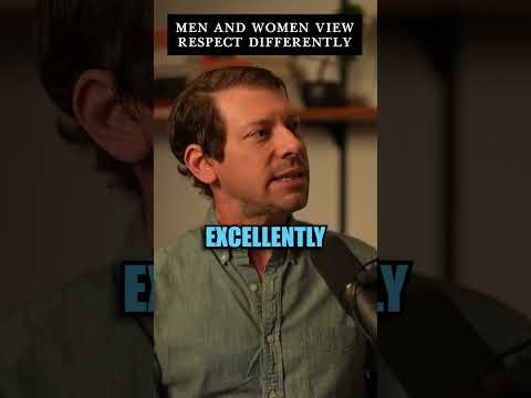 Men and women view respect differently