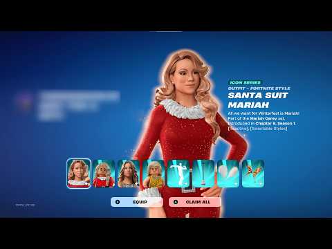 GUFFMAS TREE! 🎄 MARIAH CAREY! 🎅 ALL I WANT FOR CHRISTMAS IS YOU EMOTE (WINTERFEST ITEM SHOP!)