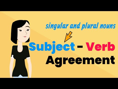 Subject Verb Agreement with Singular and Plural Nouns as Subjects