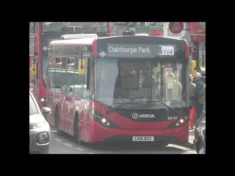 Enviro 200MMC Arriva London EN35 LK16BXX on the Route W4 Leaves at Wood Green Stn for Oakthorpe Park