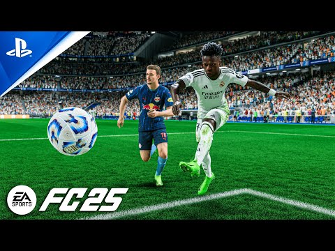 FC 25 | Real Madrid vs Salzburg - UCL 24/25 | Realistic TV Broadcast Camera 4K | PS5 PRO