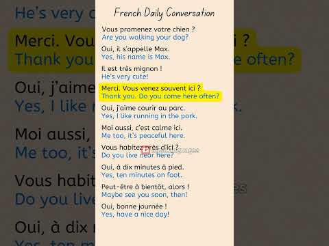 #FrenchConversation - At the Park (Au Parc) #LearnFrench #FrenchLesson