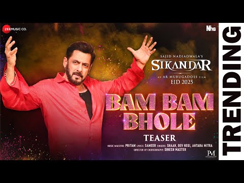 Bam Bam Bhole - Teaser | Sikandar | Salman Khan, Rashmika | Pritam | Shaan, Dev Negi, Antara Mitra