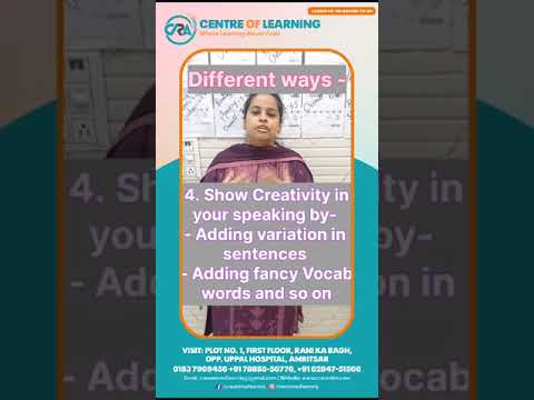 Grab the ways to improve your speaking by doing self-practice at home with CRA Centre of Learning