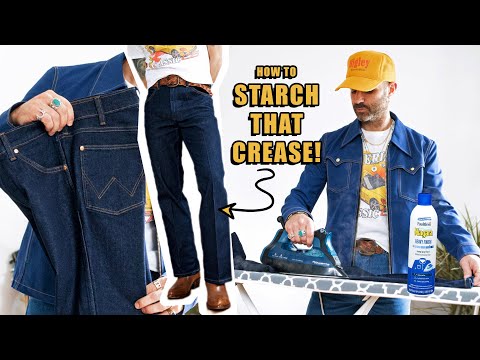 How to Starch a Crease In Denim!