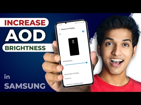 Increase Samsung AOD Brightness! 🔆 | Boost Always On Display Brightness in Any Samsung Phone!