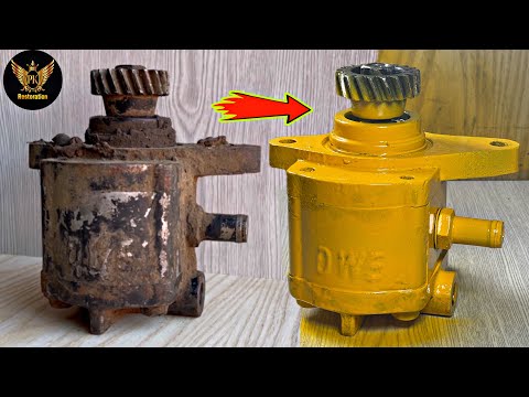 Old rusted Hydraulic Pump Restoration- Which Picked Up From Scrap