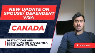 New Update and Rule on Spouse/Dependent Visa Canada 2024 || Spouse visa Canada || Open work permit