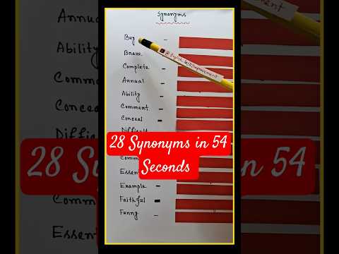 28 Synonyms in 54 Seconds - Buy, Example #shorts #viralshorts #youtubeshorts