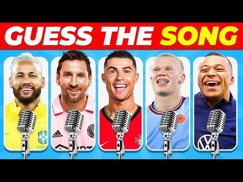 Guess Player by His SONG 🎶 Ronaldo Song, Messi Song, Neymar Song, Mbappe Song)