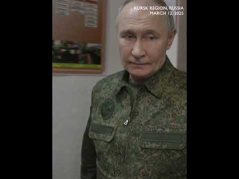 RARE FOOTAGE: Russia's Putin visits Kursk region for the first time since Ukraine attacked it