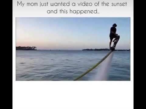 Taking A Video Of The Sunset And This Happened #Funny #Sunset