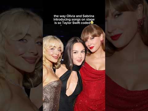 Olivia and Sabrina taking Taylor Swift inspiration on stage #celebrity