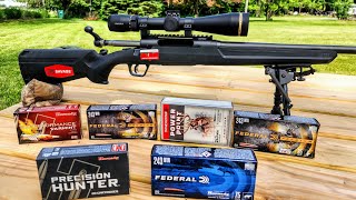 Savage Axis II 243 review: part 3 Ammo test with the new barrel.