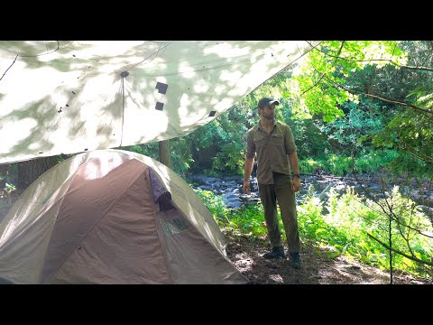 Solo Camping in the Rain on a Seldom Traveled River