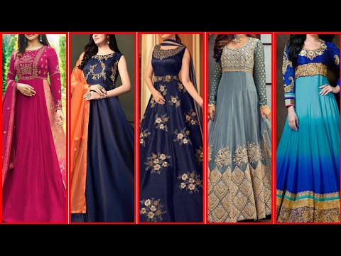 Anarkali Style Embroidered Maxi Dress for Wedding Festivities(Target of fashion),,2025