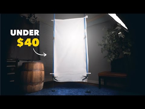 UNDER $40 DIY Diffusion Scrim Setups || Cinematic Lighting