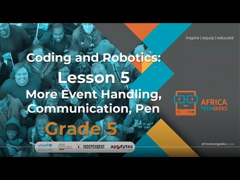 Grade 5 Coding | Lesson 20 | More Event Handling Communication