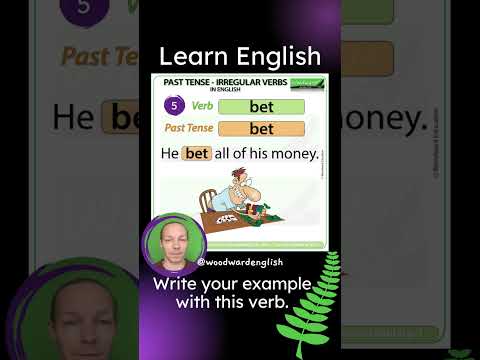 Past Tense of BET in English + Example sentence ✅ Learn English Grammar