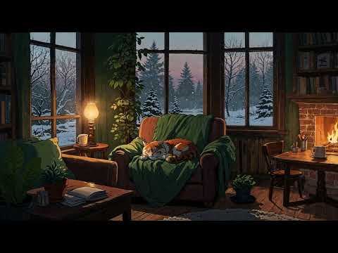 🔥 Warm Fireplace & Lofi Vibes: Create a Peaceful, Productive Atmosphere 🔥