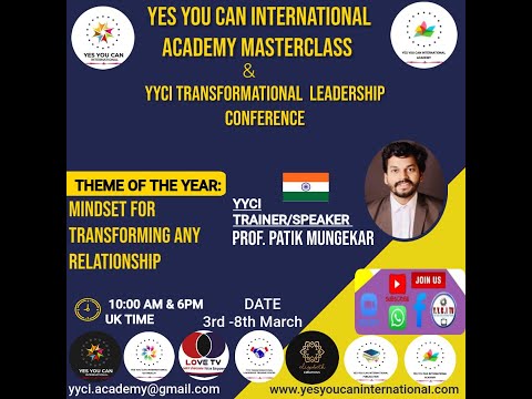 YYCI Academy Masterclass March Day 2 - Video 2: Prof. Pratik Mungekar