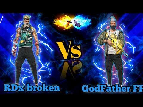 RDx broken Vs GodFather FF 1 Vs 1 kastam Room op gameplay in #grena #free fire 🔥