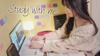 ASMR 스터디윗미 Study with me 저랑 같이 공부해요! 방구석 초집중 real sound real time 연필소리, 책넘기는 소리, 노트북 하는소리