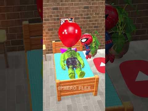 Lil Spidey Developed New Superpower Of Gases #funnyanimation #hulk #shorts #animation