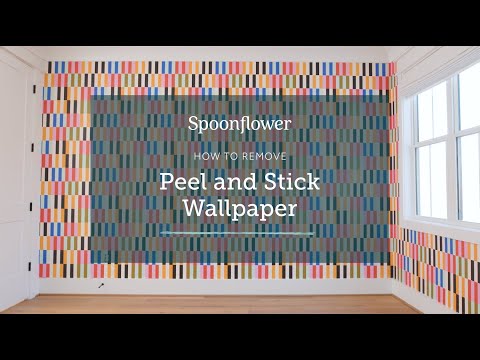 How to Remove Spoonflower's Peel and Stick Wallpaper