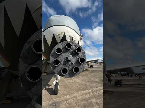 Up close with the business end of an A-10 Thunderbolt II...the WARTHOG! #shorts