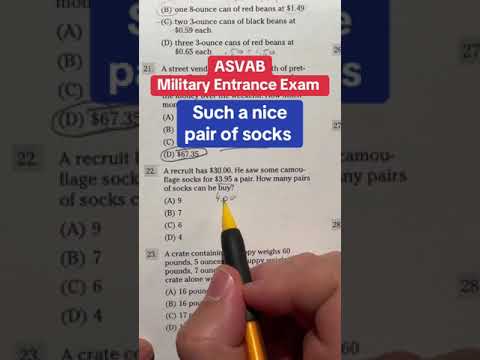 ASVAB Arithmetic Reasoning Practice Problem of the Day22 #asvab #arithmeticreasoning #afqt