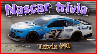 Nascar Trivia -_- The 91st Trivia Question