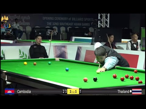 Snooker Sea game tournament/ Thailand vs Cambodia. ( frame 4)