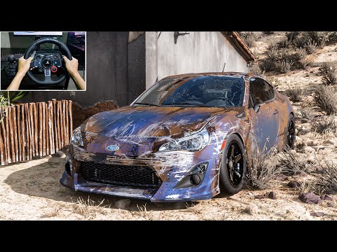 Rebuilding Subaru BRZ - Forza Horizon 5 - Logitech G29 Stering Wheel Gameplay