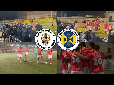 SLOUGH SCORE CONTROVERSIAL EQUALISER IN ADDED TIME! | SLOUGH TOWN VS ST ALBANS CITY VLOG