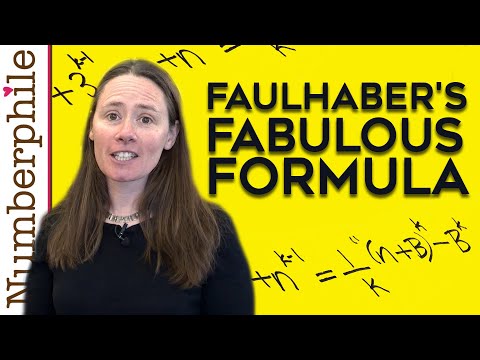 Faulhaber's Fabulous Formula (and Bernoulli Numbers) - Numberphile