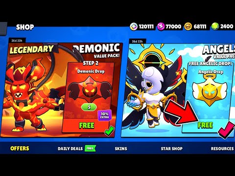 THANKS SUPERCELL!!!!😱🎁ANGELS👼vs DEMONS😈 UPDATE - Brawl Stars Gifts