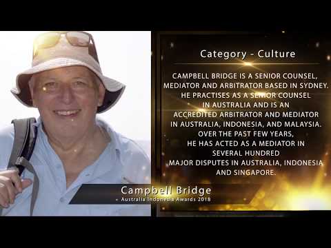 Campbell Bridge - Finalist Australia Indonesia Awards 2018 - Culture