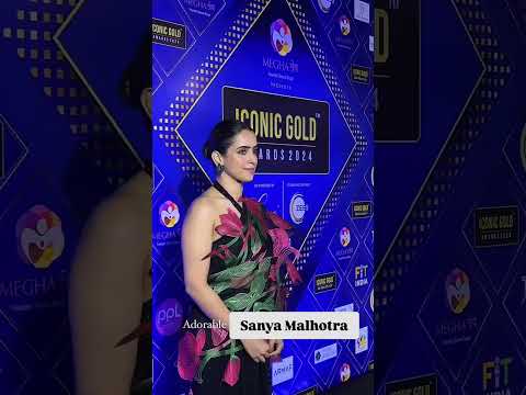 Sanya Malhotra at Iconic Gold Awards #sanyamalhotra #trendingshorts #actress #celebs