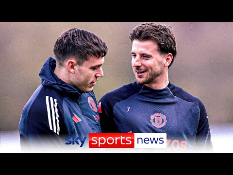 Mason Mount and Manuel Ugarte return to Man United training ahead of match against Real Sociedad