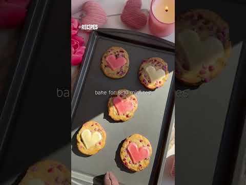 Viral Stacked Valentine's day Cookies #cookies #shorts