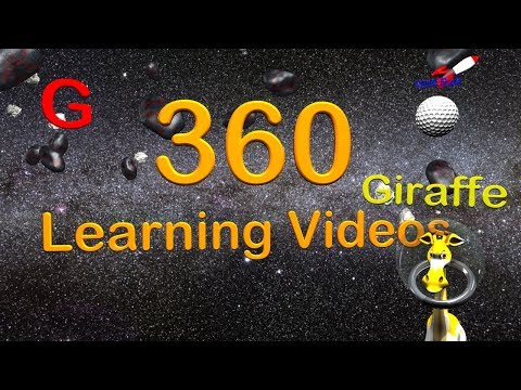 Learn the Letter G - 360° 3D VR Animated Kids Video