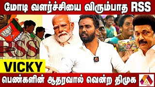 மோடி வளர்ச்சியை விரும்பாத RSS | VICKY, DMK | Aadhan Tamil