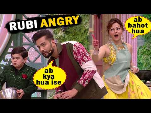 Laughter Chefs Season 2 Rubina Angry on Abhishek Elvish Yadav Krishna Abhishek Bharti Singh Comedy